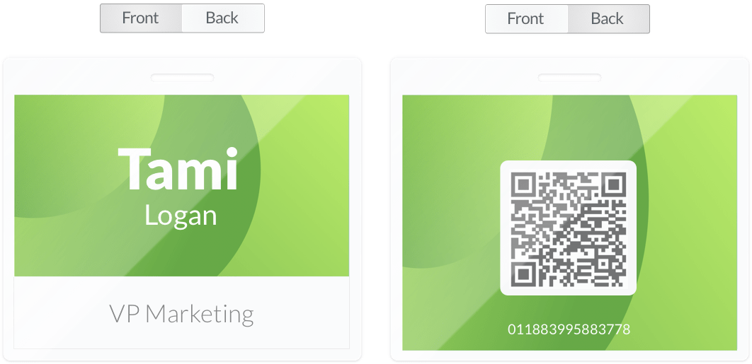 Add a QR code to the back of your badge