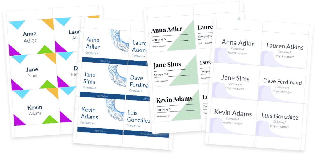 Name Tag Templates from ConferenceBadge com Conference Badge