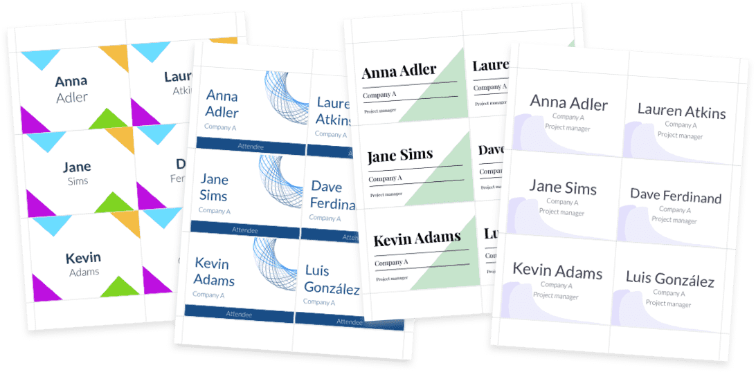 Name Tag Templates from — Conference Badge